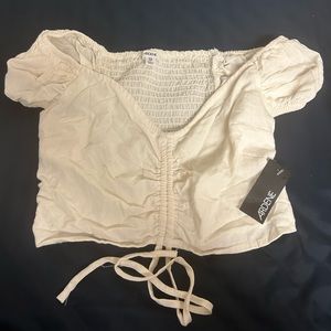 NWT Ardene Cream Crop Top